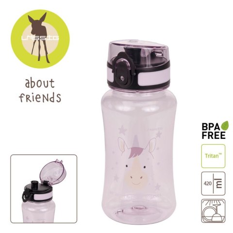 Lassig Butelka - bidon tritanowa 420 ml About Friends Jednorożec