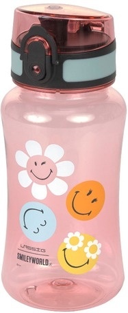Lassig Butelka - bidon tritanowa 420 ml SmileyWorld dusty rose