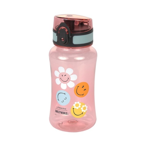 Lassig Butelka - bidon tritanowa 420 ml SmileyWorld dusty rose