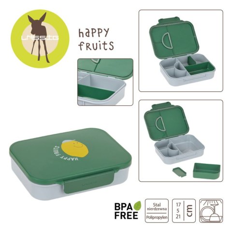 Lassig Lunchbox Bento z przegródkami Happy Fruits Lemon