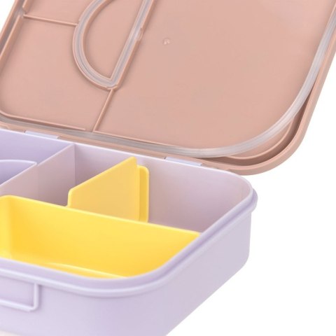 Lassig Lunchbox Bento z przegródkami Pattern Party Rose/lilac