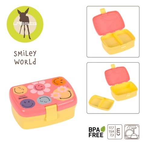 Lassig Lunchbox z wkładką SmileyWorld dusty rose