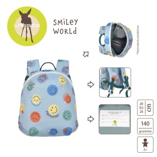 Lassig Plecak mini SmileyWorld blue