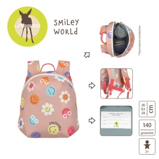 Lassig Plecak mini SmileyWorld dusty rose