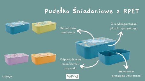 Plastikowy lunchbox pojemnik z rPET Jednorożec SAS