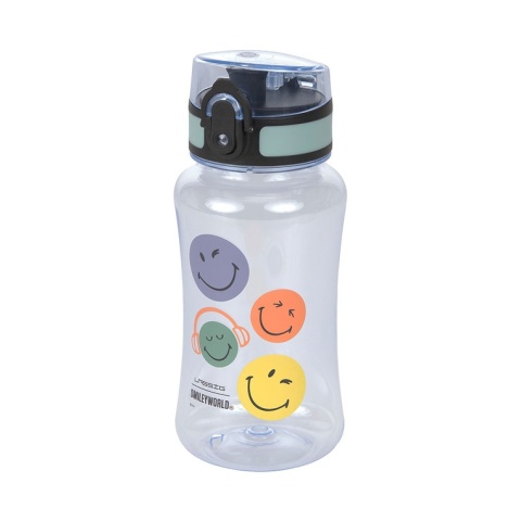 Lassig Butelka - bidon tritanowa 420 ml SmileyWorld blue