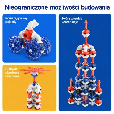 KUB Planet Edu XXL magnetyczne klocki 3D 150 elem.