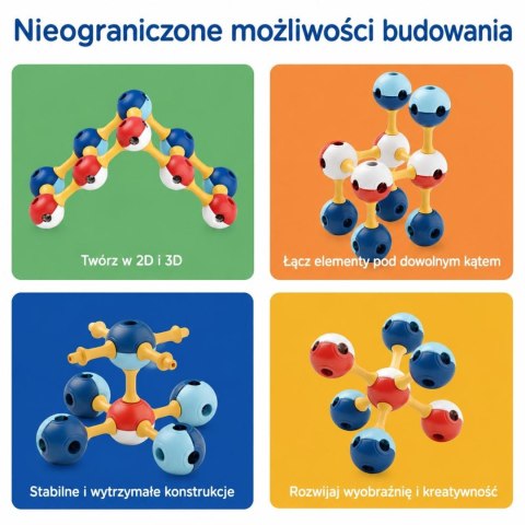 KUB Planet Edu XXL magnetyczne klocki 3D 150 elem.
