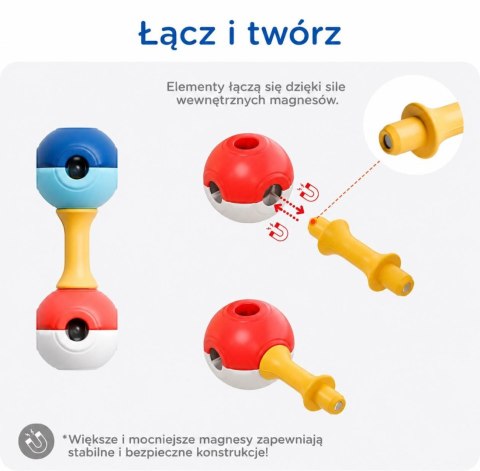 KUB Planet Edu XXL magnetyczne klocki 3D 150 elem.