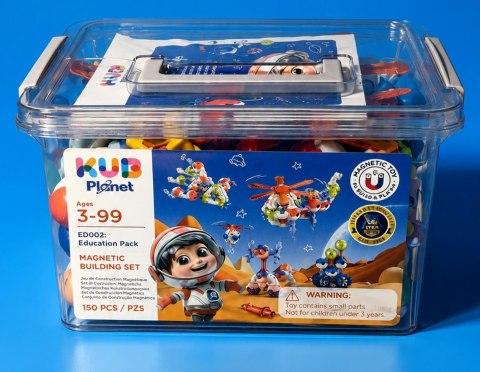 KUB Planet Edu XXL magnetyczne klocki 3D 150 elem.