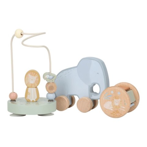 Little Dutch Drewniany zestaw prezentowy Safari Friends FSC
