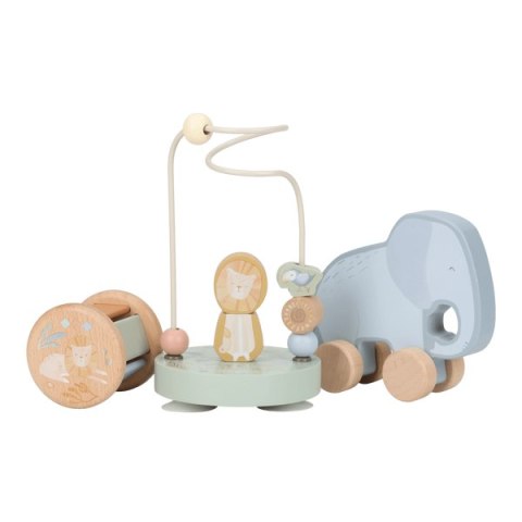 Little Dutch Drewniany zestaw prezentowy Safari Friends FSC