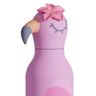 Bestie Asobu Butelka termiczna ze słomką – Flaming 460 ml