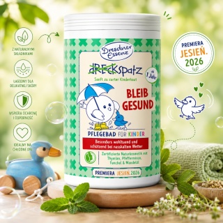 DRESDNER ESSENZ ULGA PRZY KATARZE dla DZIECI +1 BĄDŹ ZDRÓW 400g