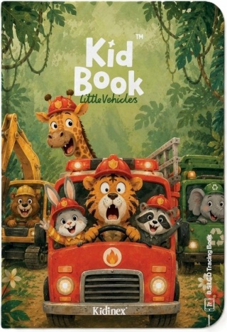 KidBook Tablet Graficzny z kartami pracy do rysowania - Little Vehicles