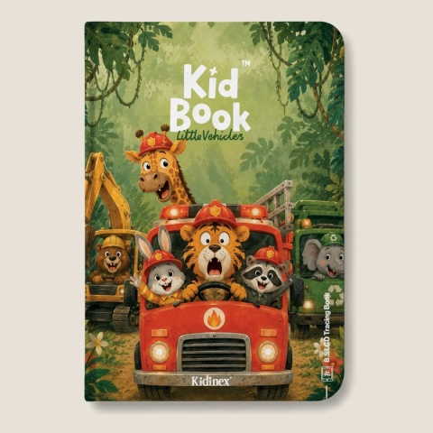 KidBook Tablet Graficzny z kartami pracy do rysowania - Little Vehicles