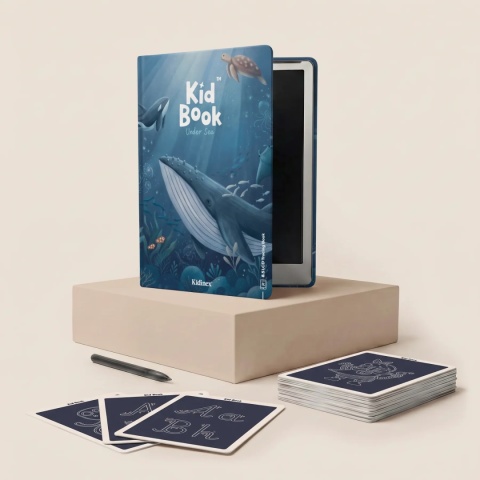 KidBook Tablet Graficzny z kartami pracy do rysowania - UnderSea