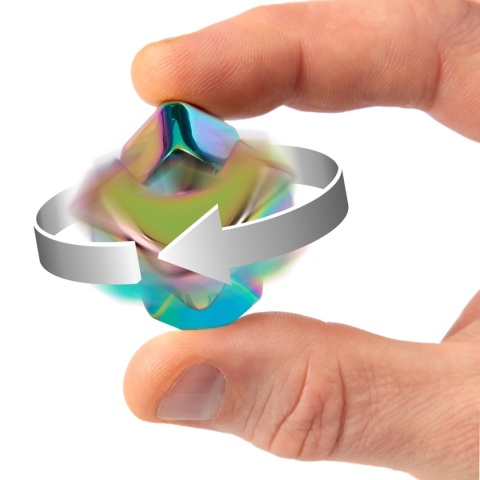 bopster Cube Spinner - Wielokolorowy/Metaliczny