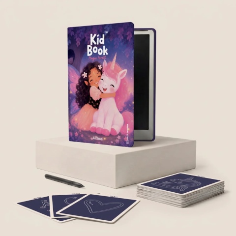 KidBook Tablet Graficzny z kartami pracy do rysowania - Magic Forest