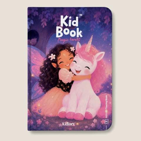 KidBook Tablet Graficzny z kartami pracy do rysowania - Magic Forest