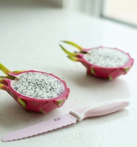 KiddiKutter Bezpieczny nóż do nauki krojenia dla dzieci GELATO ROSE SORBET