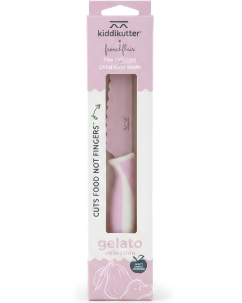 KiddiKutter Bezpieczny nóż do nauki krojenia dla dzieci GELATO ROSE SORBET