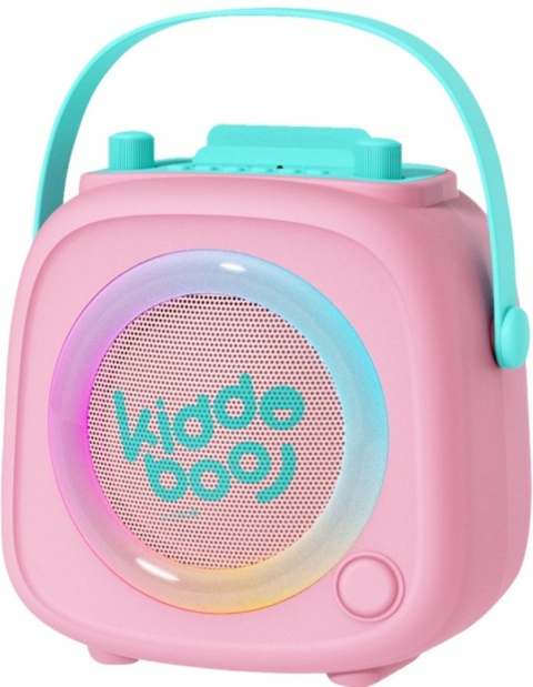 Kiddoboo zestaw karaoke głośnik KidsVoice różowy 3+