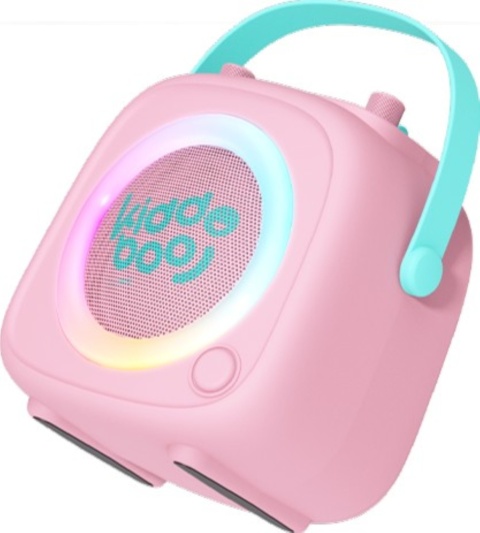 Kiddoboo zestaw karaoke głośnik KidsVoice różowy 3+
