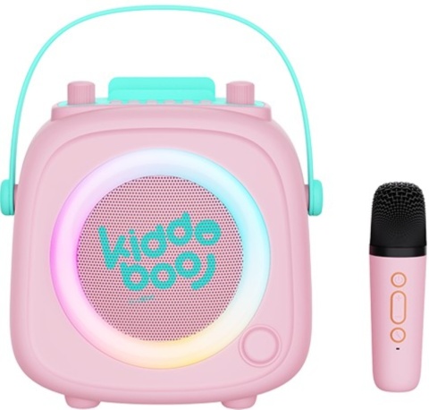 Kiddoboo zestaw karaoke głośnik KidsVoice różowy 3+