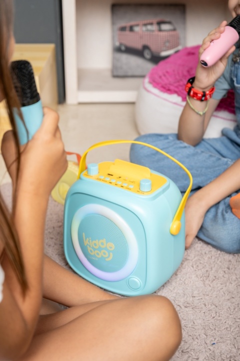 Kiddoboo zestaw karaoke głośnik KidsVoice różowy 3+