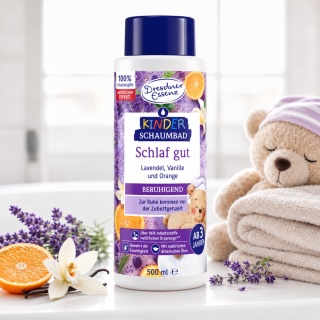 ŚPIJ DOBRZE płyn do kąpieli dla dzieci 500ml fioletowy DRESDNER ESSENZ