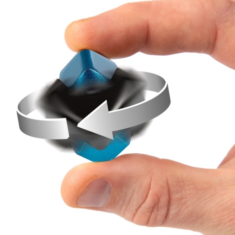 Bopster Cube Spinner - Czarny/Niebieski