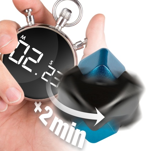 Bopster Cube Spinner - Czarny/Niebieski
