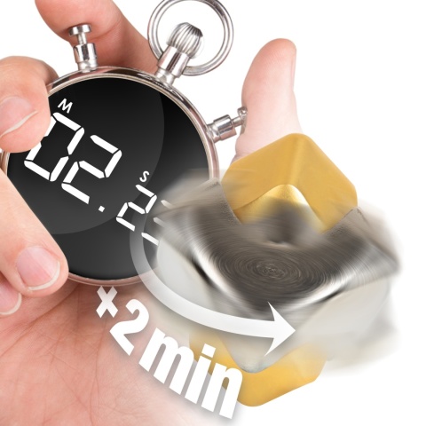 Bopster Cube Spinner - Srebrny/Złoty