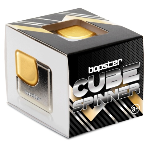 Bopster Cube Spinner - Srebrny/Złoty
