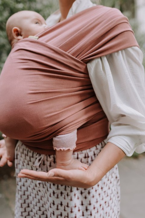 Chusta do noszenia dziecka nosidło BOBA Wrap - brudny róż