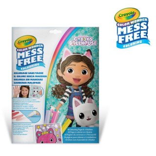 Crayola Kolorowanka dla dzieci i 4 niebrudzące magiczne flamastry Color Wonder Mess Free Koci Domek Gabi 3+