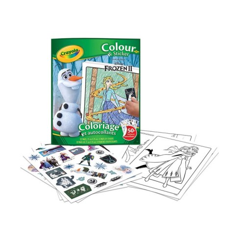 Crayola Kolorowanka dla dzieci z naklejkami Kraina Lodu 3+
