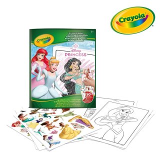 Crayola Kolorowanka dla dzieci z naklejkami Księżniczki Disneya 3+