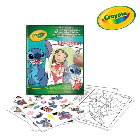 Crayola Kolorowanka dla dzieci z naklejkami Lilo i Stitch 3+
