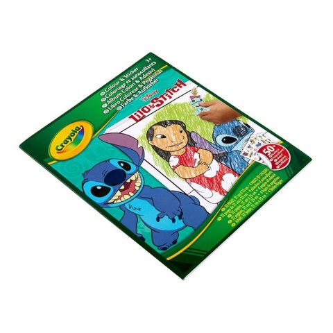Crayola Kolorowanka dla dzieci z naklejkami Lilo i Stitch 3+