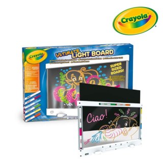 Crayola Tablica podświetlana do rysowania LED 6 żelowych flamastrów