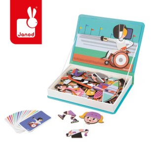 Janod Magnetyczna układanka Sport Magnetibook