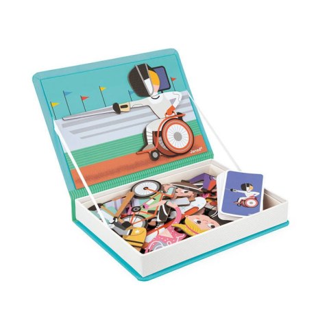 Janod Magnetyczna układanka Sport Magnetibook