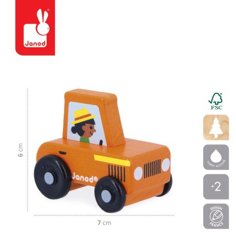 Janod Pojazd Traktor Wieś Cross Roads 12m+