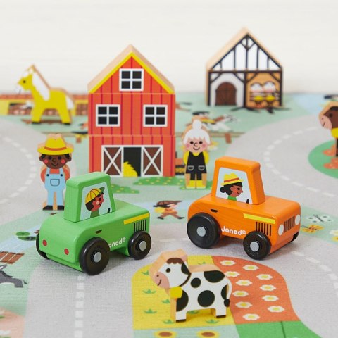 Janod Pojazd Traktor Wieś Cross Roads 12m+