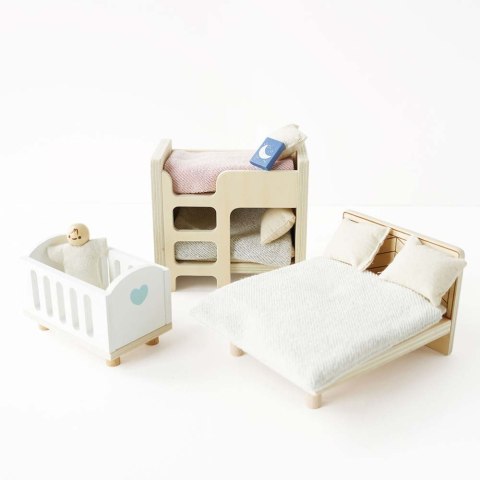 Le Toy Van Drewniane mebelki do domku dla lalek duży zestaw, zabawka dzieci Le Toy Van