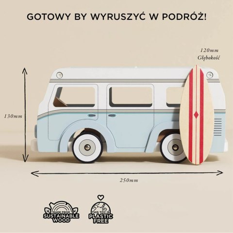 Le Toy Van Drewniany kamper retro, wakacyjny samochód, zabawka dla dzieci, Le Toy Van