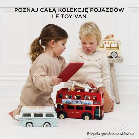 Le Toy Van Drewniany kamper retro, wakacyjny samochód, zabawka dla dzieci, Le Toy Van
