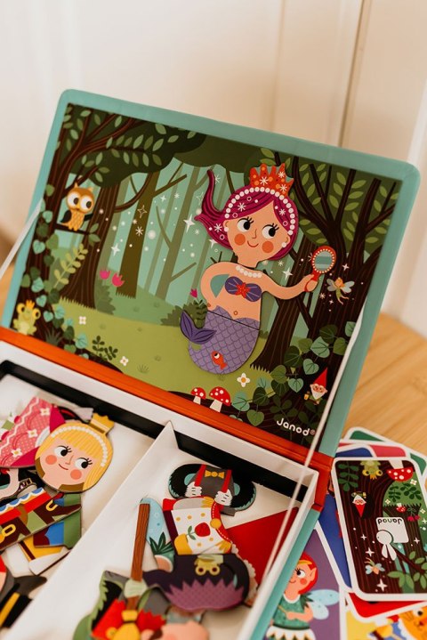 Janod Magnetyczna układanka Świat baśni Magnetibook 3-8 lat